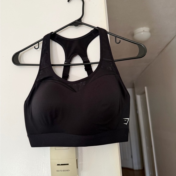 Gymshark Black Racerback Sports Bra - Picture 3 of 4